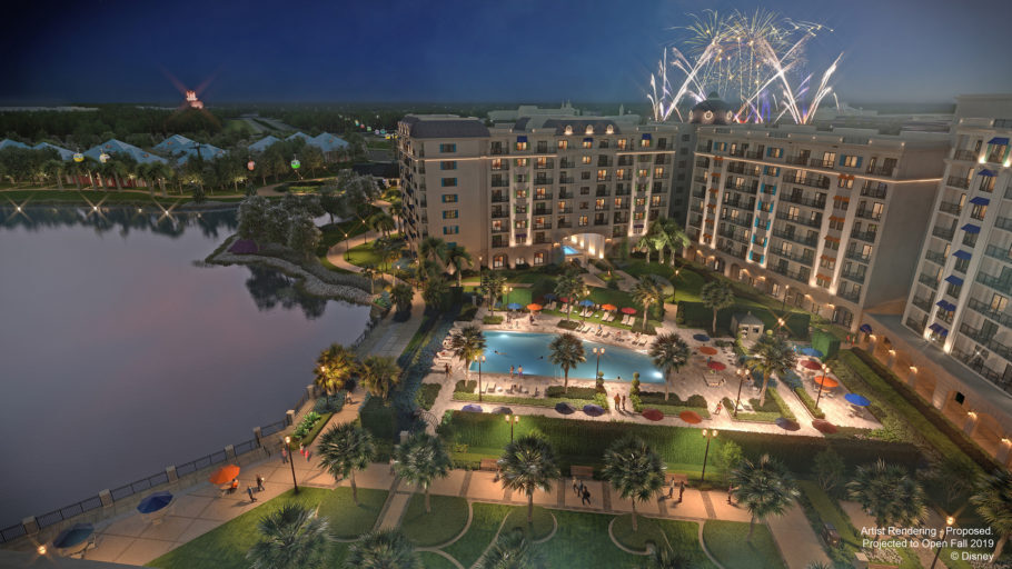 Concepção artística do Riviera Resort, novo hotel da Disney