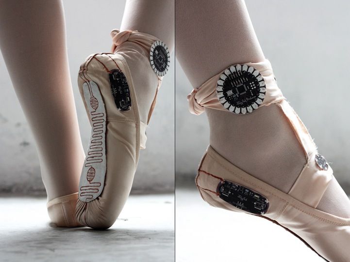 Sapatilha de Ballet inteligente rastreia os passos do dançarino durante  performance