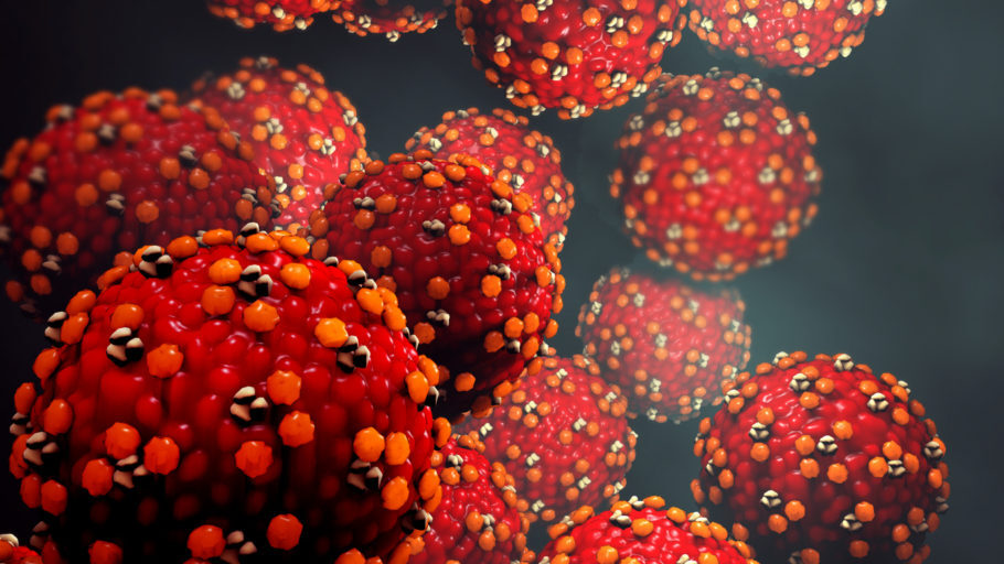 O sarampo é causado por um vírus altamente contagioso