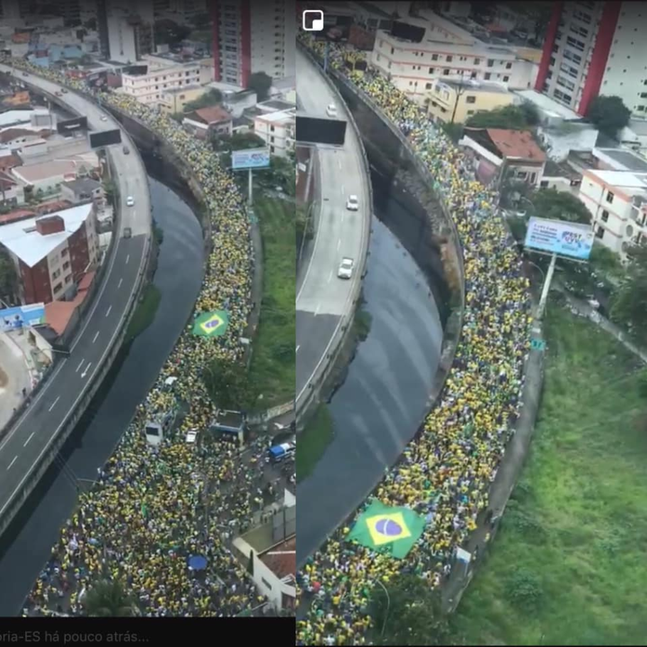 Imagens de protestos do ano passado são usadas como se fossem dos atos pró-Bolsonaro deste domingo