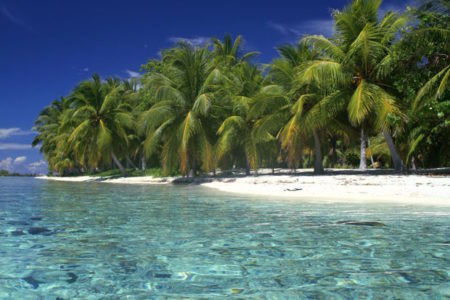 Motu Avera, atol em Taha’a, na Polinésia Francesa, no Pacífico