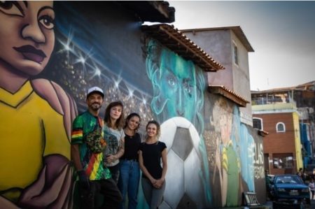 Seleção brasileira recebeu homenagem em mural na Brasilândia, zona norte paulistana – Instagram/reprodução
