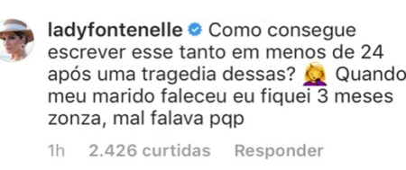 Fontenelle comenta sobre caso Rafael Miguel e é criticada na web