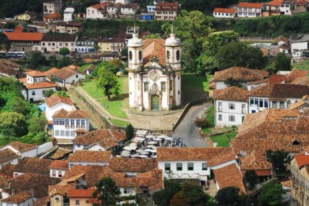 Igreja São Francisco de Assis, em Ouro Preto, uma das cidades históricas de Minas Gerais