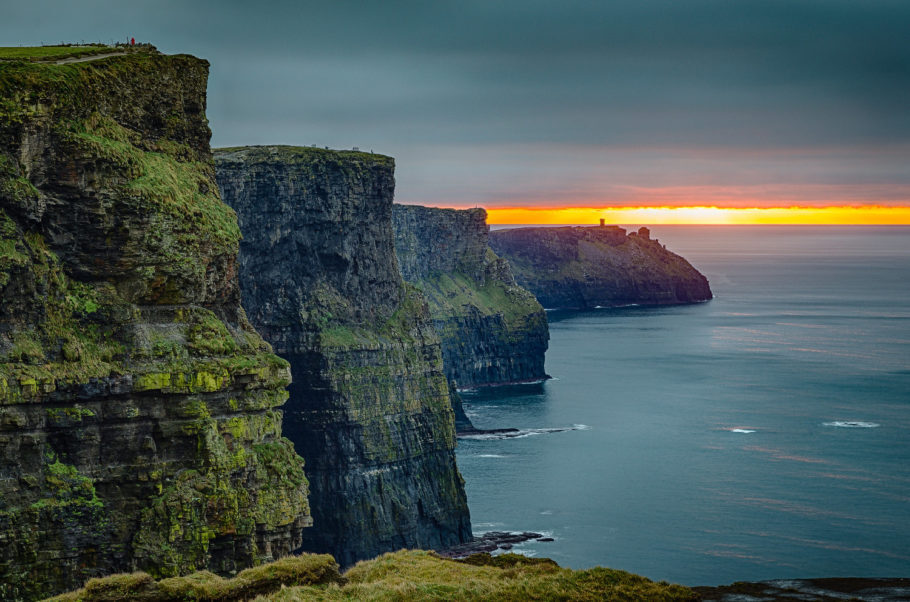 Vista das Cliffs of Moher, uma das paisagens mais bonitas da Irlanda