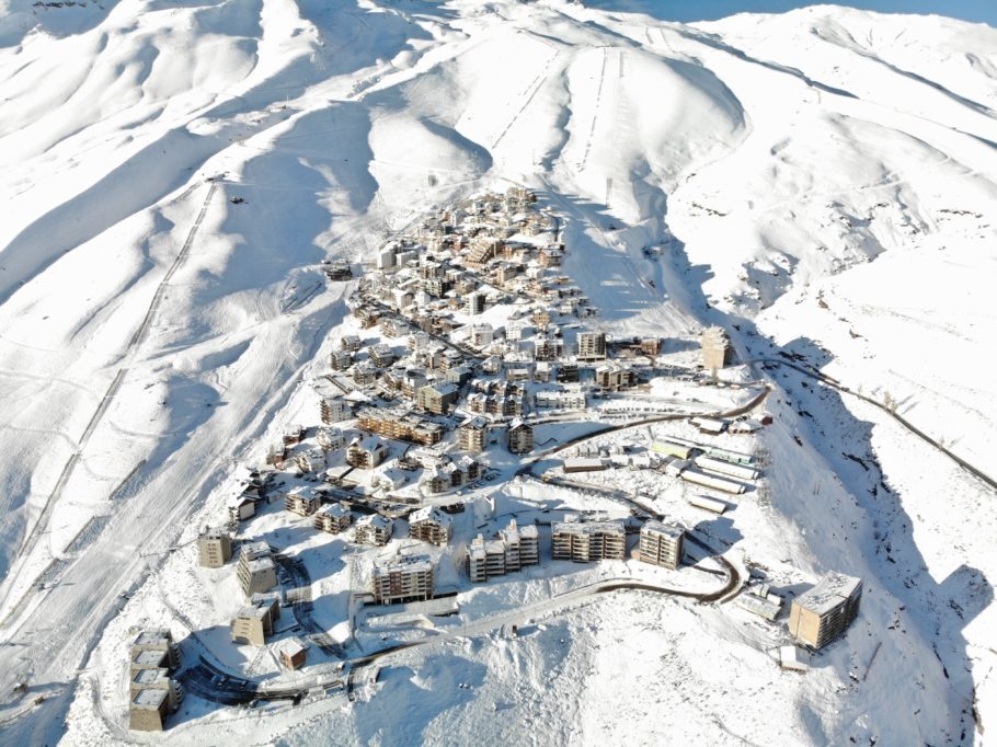 A temporada de esqui em La Parva depende das condições climáticas
