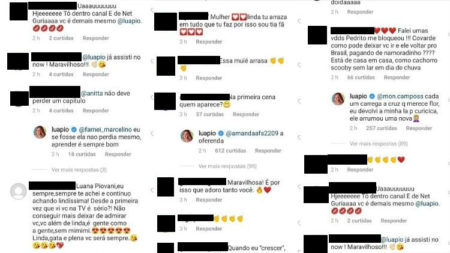 Luana Piovani respondeu aos comentários de seus internautas e causou nas respostas