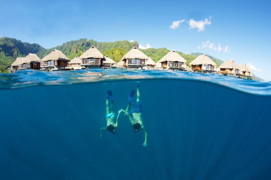 Bangalôs do Manava Suite Resort, no Taiti