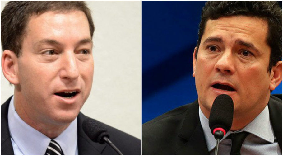 Glenn Greenwald e Sérgio Moro