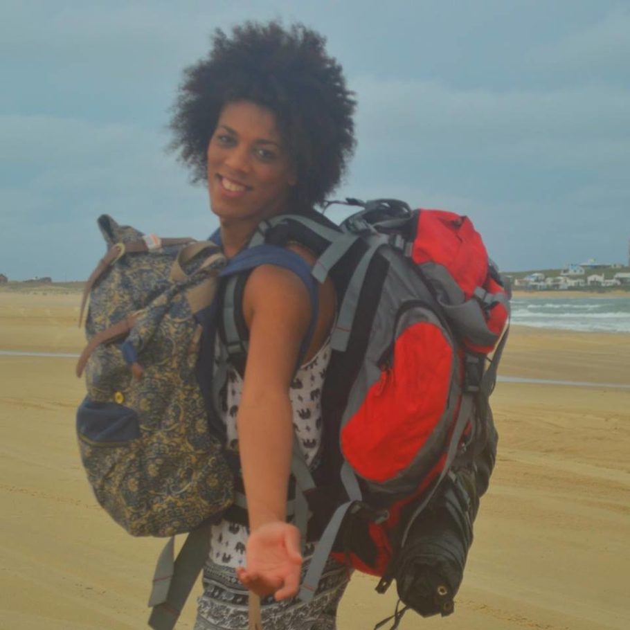 Natasha Roxy saiu em um mochilão pela América do Sul