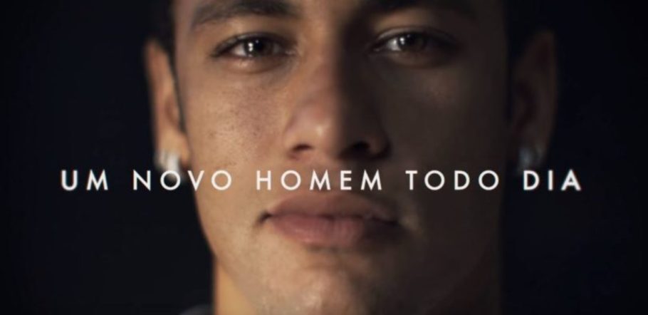 Neymar em uma das campanhas da Gillette, marca que também deixou de patrocinar o jogador
