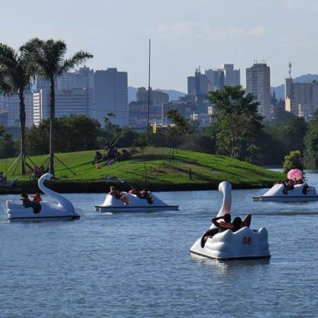 Que tal andar de padalinhos na lagoa do Parque Ecológico do Tietê?