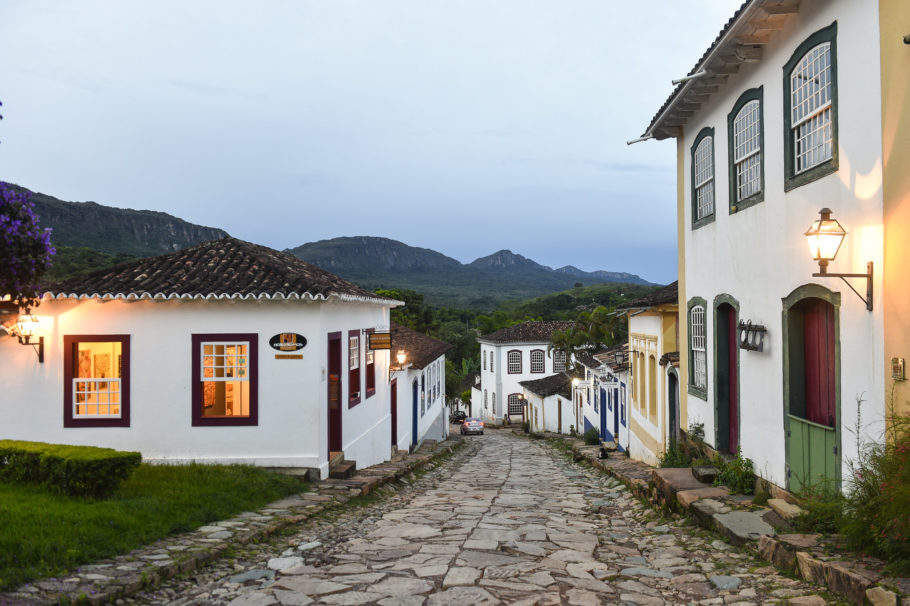 Vista do Centro Histórico de Tiradentes, uma das cidades históricas de Minas Gerais