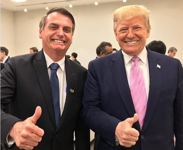 Bolsonaro ressaltou apoio à reeleição de Trump em 2020