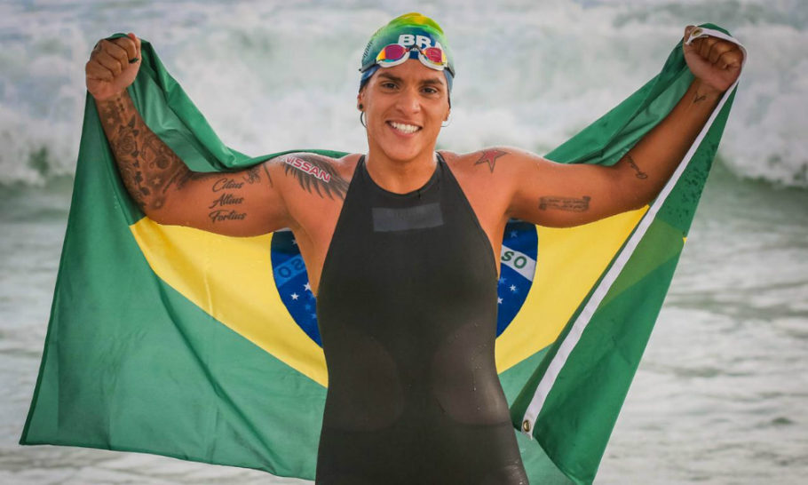 A nadadora Ana Marcela Cunha, que disputa a maratona aquática