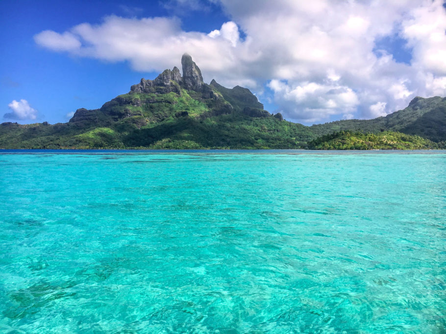 A paradisíaca ilha de Bora Bora, na Polinésia, é um dos destinos