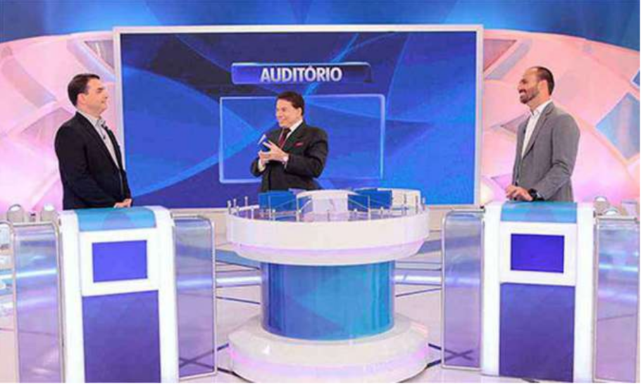  Flávio e Eduardo Bolsonaro no Programa do Silvio Santos