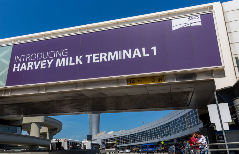  Nome do Terminal é uma homenagem a Harvey Milk, primeiro homossexual assumido a desempenhar um cargo público na Califórnia