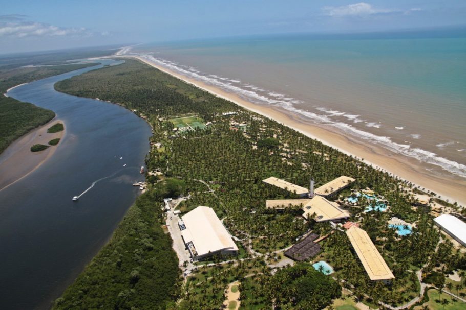 Vista de Comandatuba, no litoral da Bahia