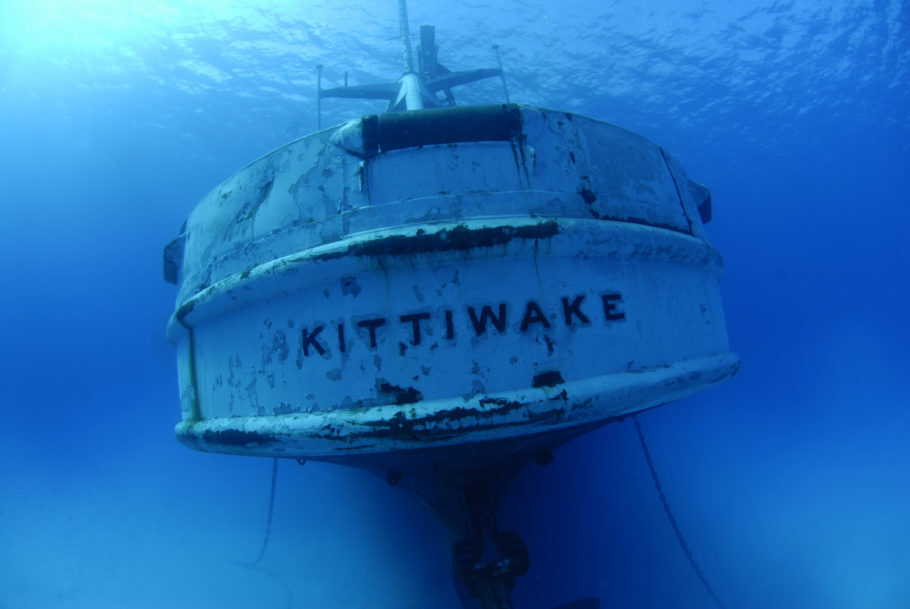 Kittiwake, navio naufragado que pode ser visto tanto da superfície, com snorkel, como em mergulho