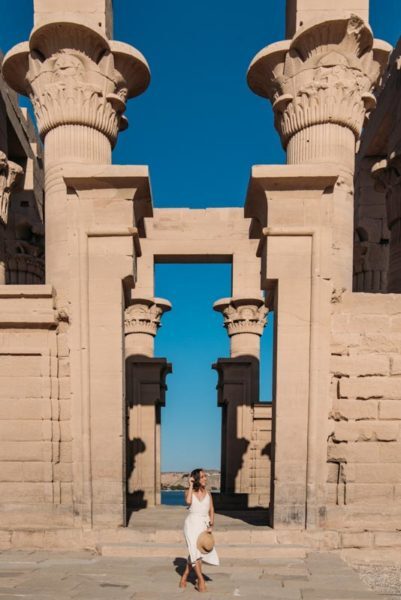 Templo Philae: dedicado à Deusa Isis. Foto: Mala de Aventuras.