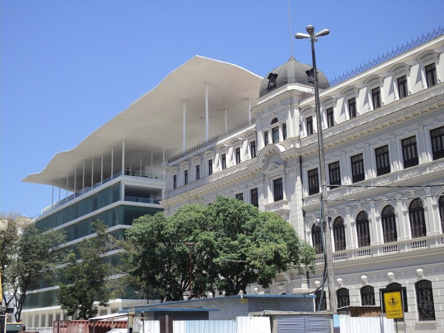 O Museu de Arte do Rio, inaugurado em 2013, foi um dos primeiros projetos do Porto Maravilha a ser concluído