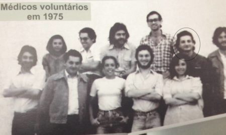 O vereador Gilberto Natalini em destaque na foto de 1975