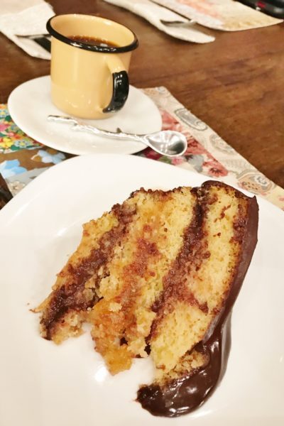 No café do Marcas Mineiras, ‘O’ bolo de laranja com chocolate