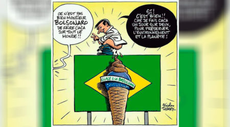 A revista Charlie Hebdo publicou sátira às ‘declarações fecais’ de Bolsonaro