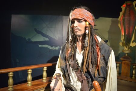 Jack Sparrow é um dos personagens representados na mostra
