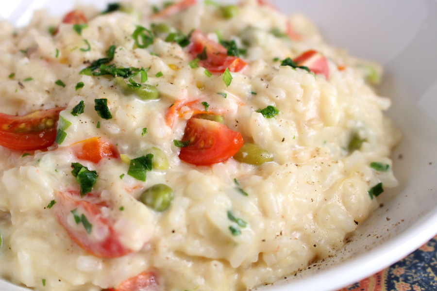 Risoto simples de queijo com arroz comum; aprenda a receita