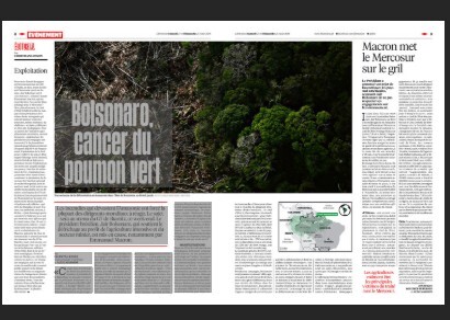 Reportagem Libération chamou Bolsonaro de câncer
