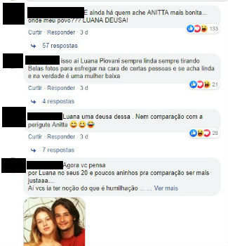 Fãs de Luana Piovani massacraram Anitta em uma disputa desnecessária