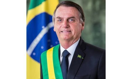 Foto oficial do presidente Jair Bolsonaro