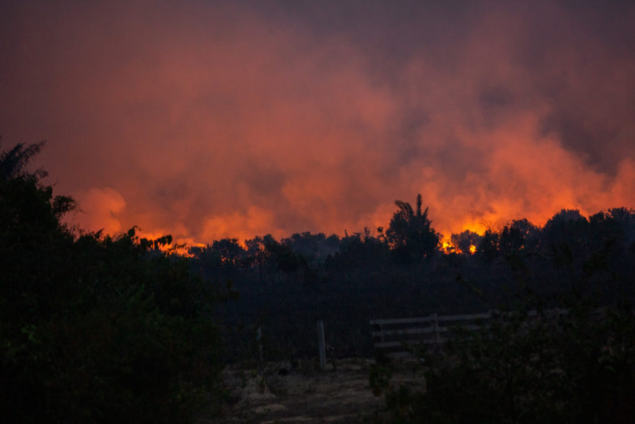 Br-163, entre Itaituba e Novo Progresso, no sudoeste do Pará, registrou a maior parte de focos de incêndio no estado