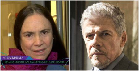 Regina Duarte sai em defesa de José Mayer e critica Globo