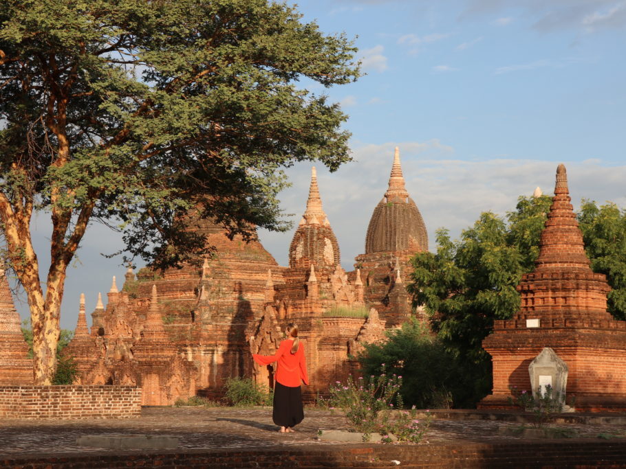  Vista dos tempos de Bagan