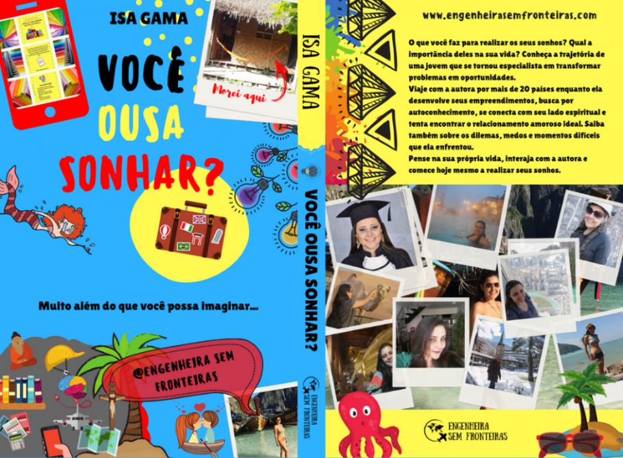  Capa do livro “Você Ousa Sonhar?, que a engenheira Isa Gama irá lançar no Instagram