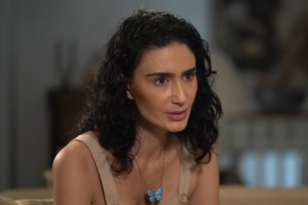  A atriz Cristiane Machado denunciou o ex-marido Sérgio Schiller Thompson-Flores em reportagem exibida pelo Fantástico em novembro de 2018