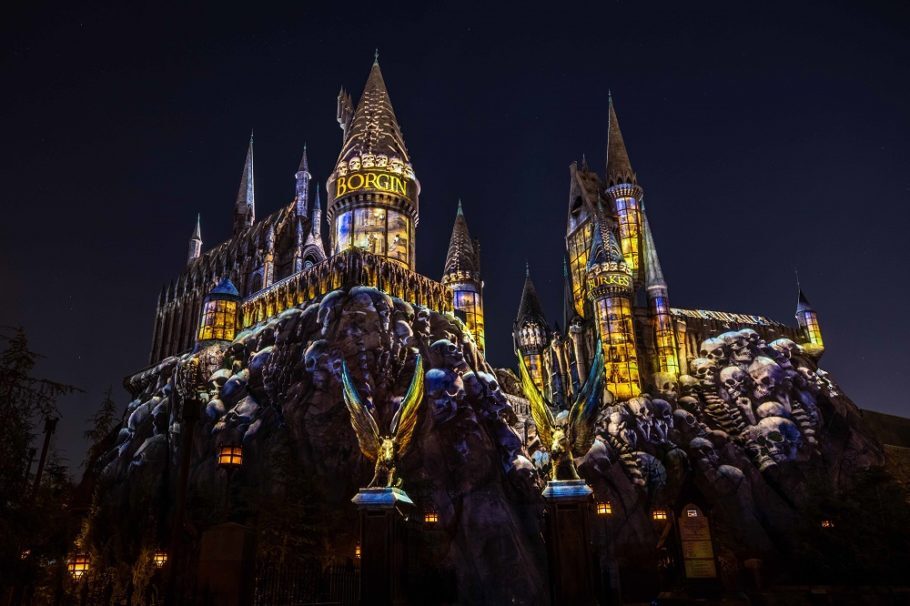 O novo show no castelo de Hogwarts acontece em noites selecionadas até 15 de novembro