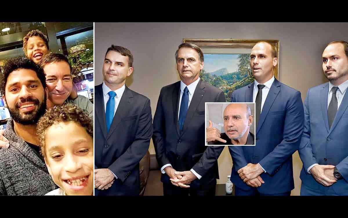 Dimenstein: Glenn e David Miranda abrem contas humilhando Bolsonaro