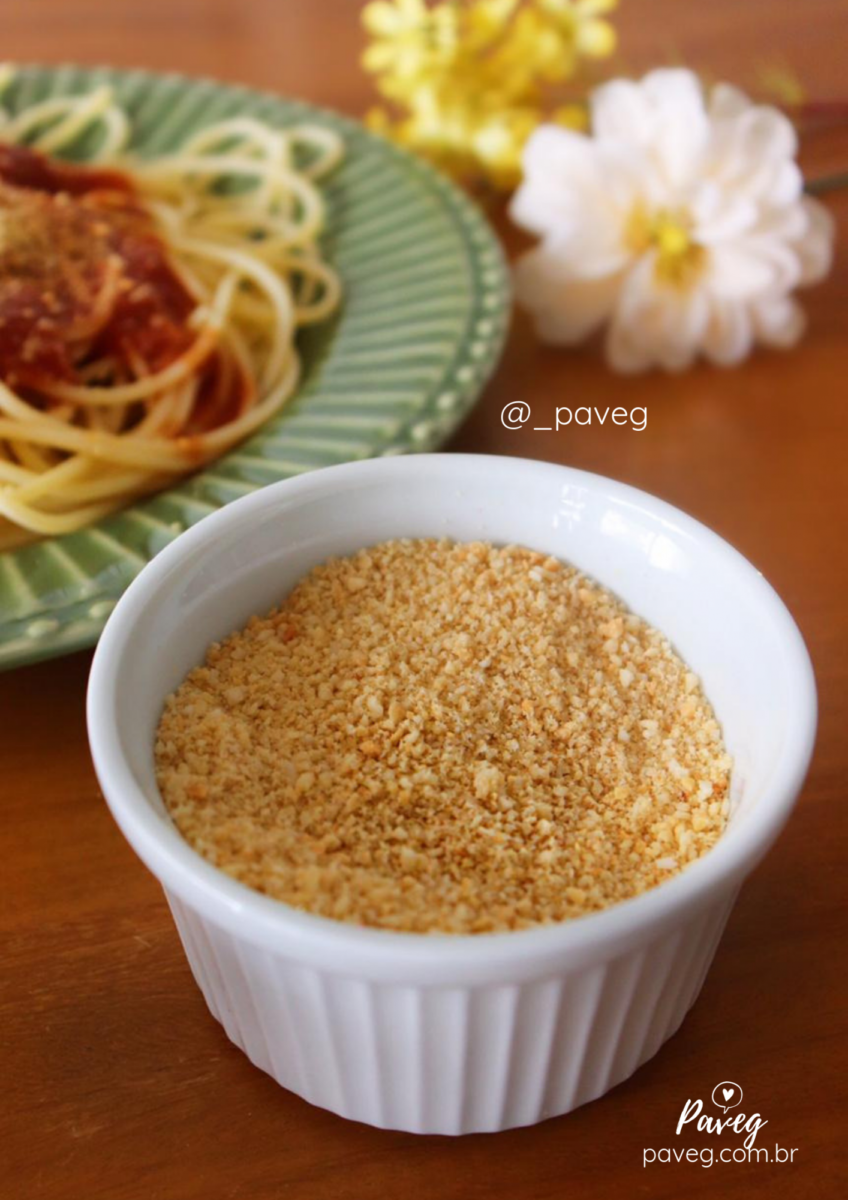 Queijo parmesão vegano ralado a massa nunca mais será a mesma