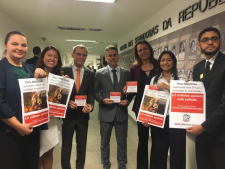 Senadores recebem a mobilização de Gabriel, que integra o movimento #AmazonDefenders