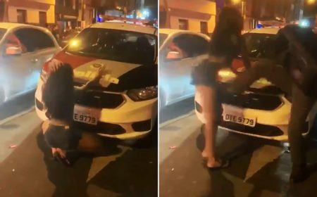  Vídeo mostra PM agredindo uma jovem no centro de São Paulo
