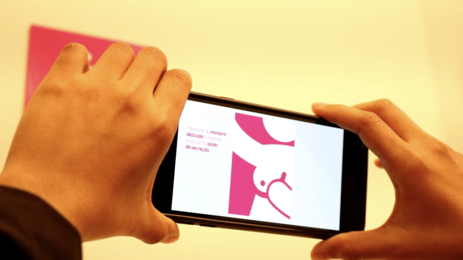 Vídeo traz animação com exame de mama no Outubro Rosa