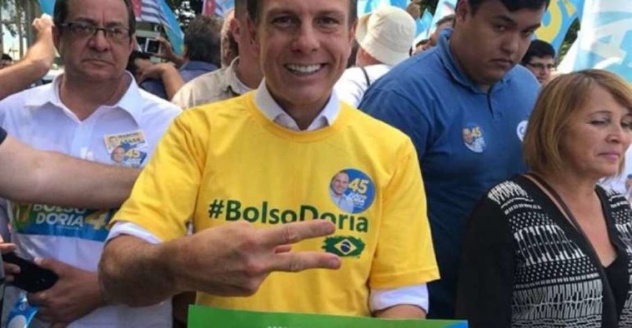 Eleito sob o jargão “Bolsodoria”, João Doria diz que nunca foi bolsonarista
