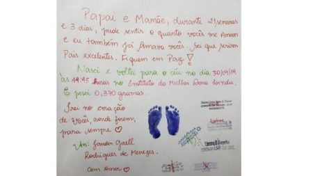 Enfermeiros enviam bilhete fofo à mãe que recém perdeu bebê e viraliza