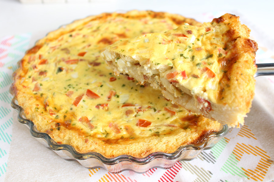 Quiche Com Massa De Arroz Para Você Aproveitar As Sobras Da