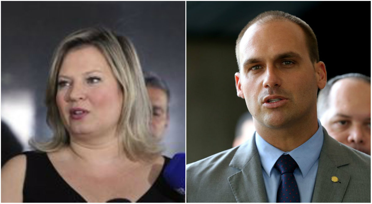 Eduardo Bolsonaro debocha de Joice Hasselmann que dá a melhor resposta