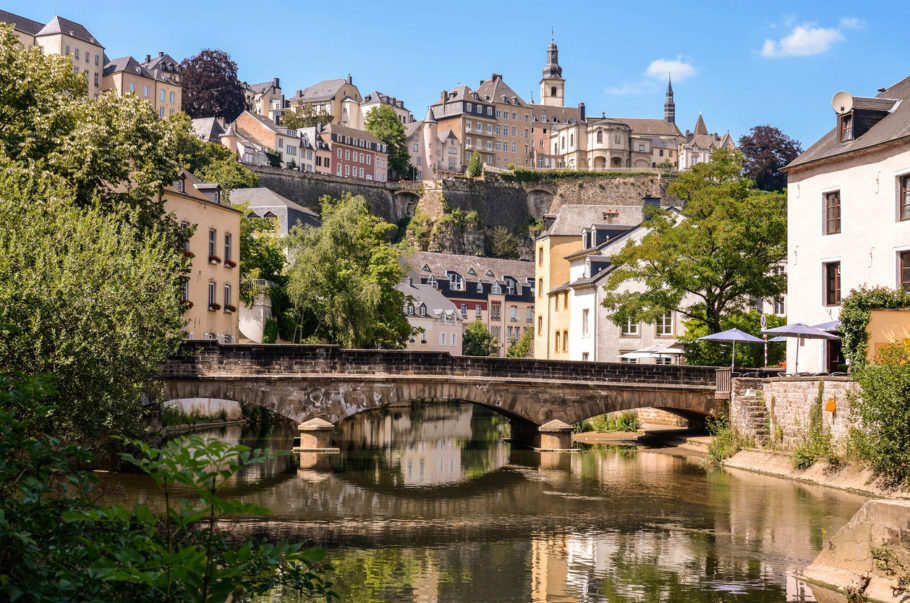 Bairro histórico de Grund, na cidade de Luxemburgo
